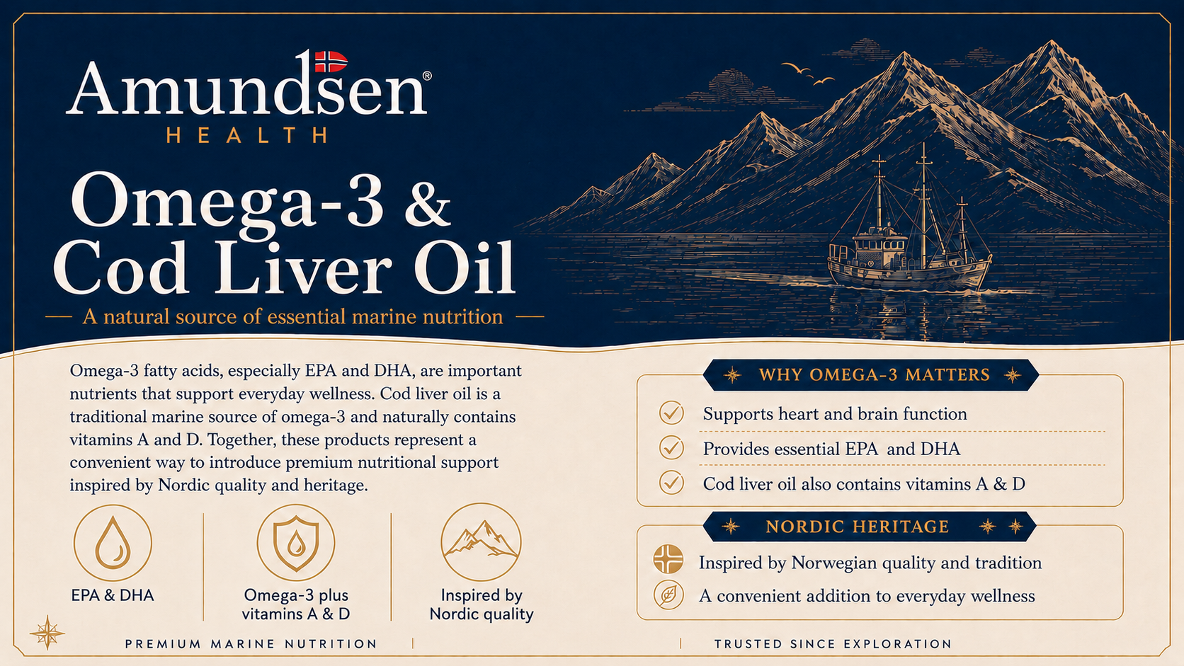Omega-3 and cod liver oil